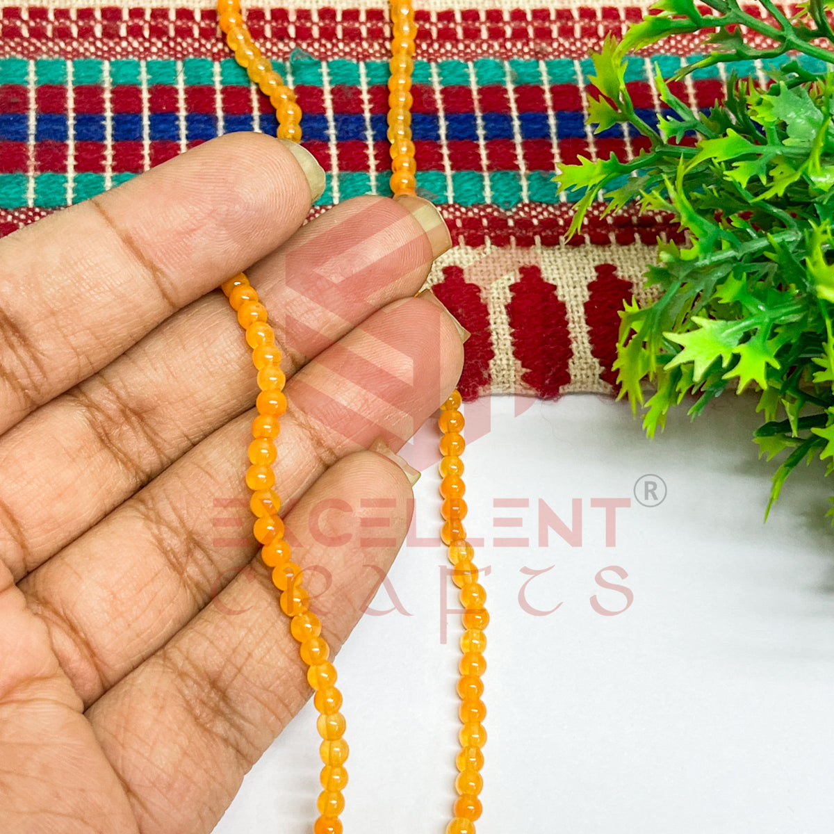 3mm Round Glass Beads (200 pcs)