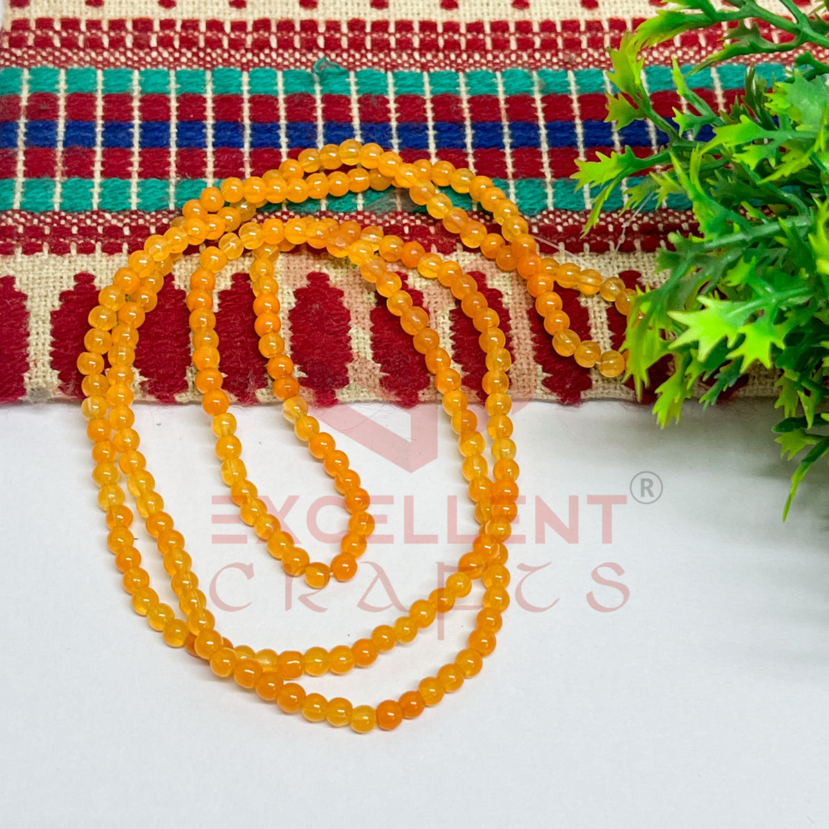 3mm Round Glass Beads (200 pcs)