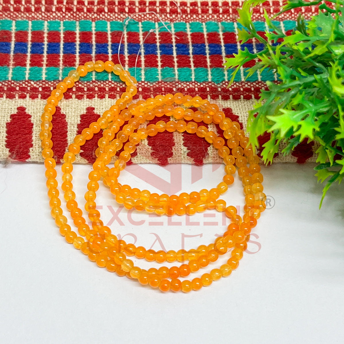 3mm Round Glass Beads (200 pcs)