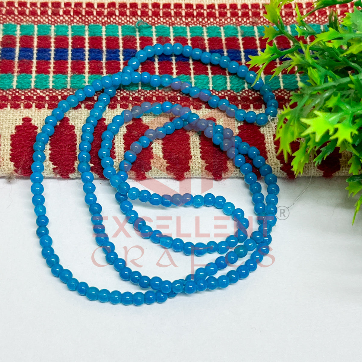3mm Round Glass Beads (200 pcs)
