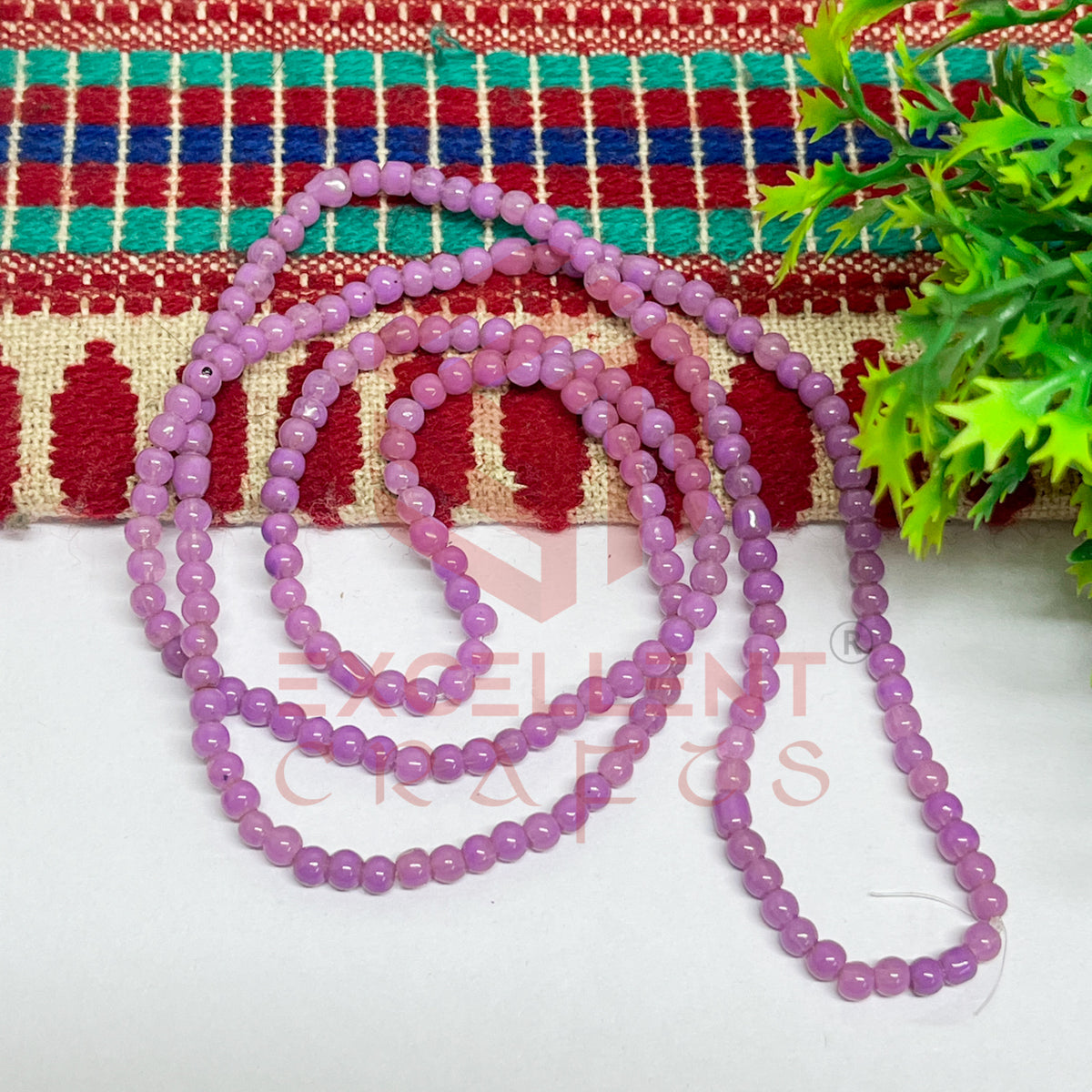 3mm Round Glass Beads (200 pcs)