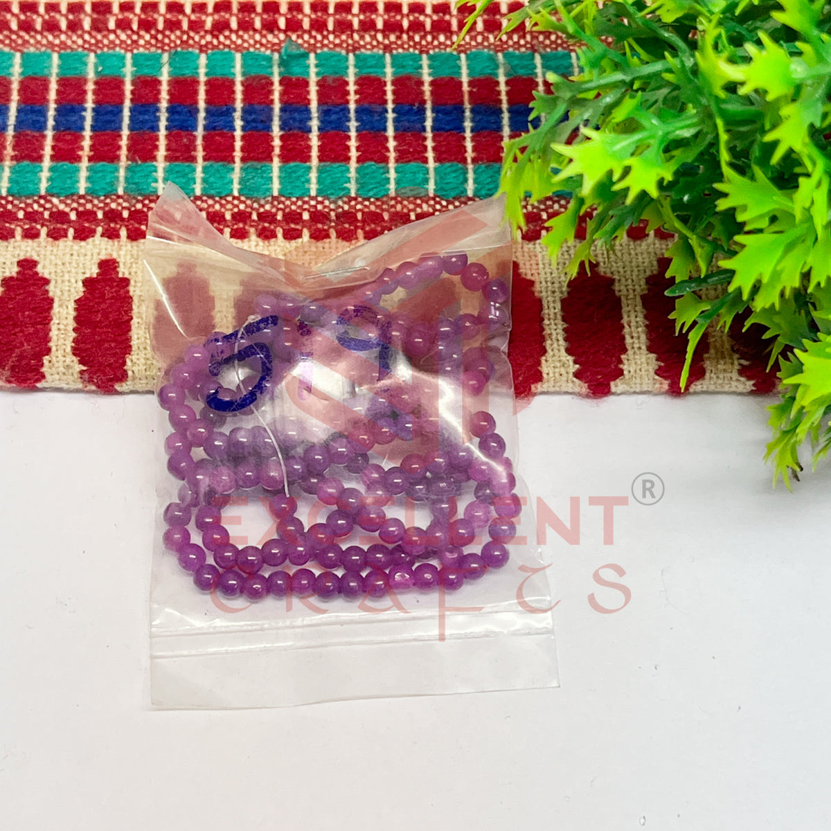 3mm Round Glass Beads (200 pcs)