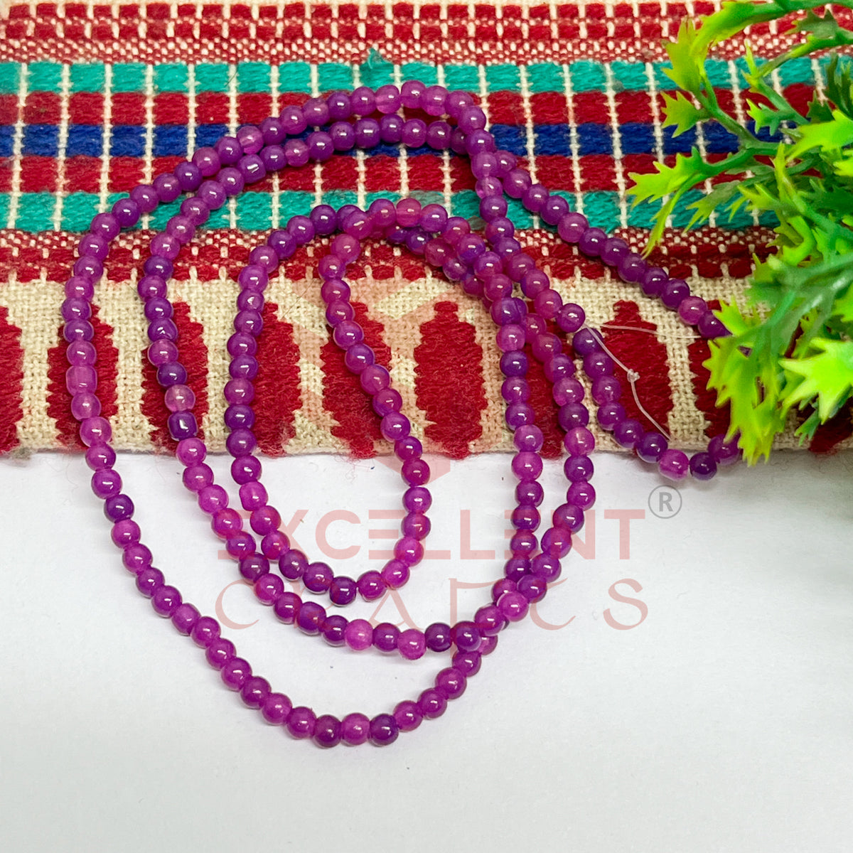 3mm Round Glass Beads (200 pcs)