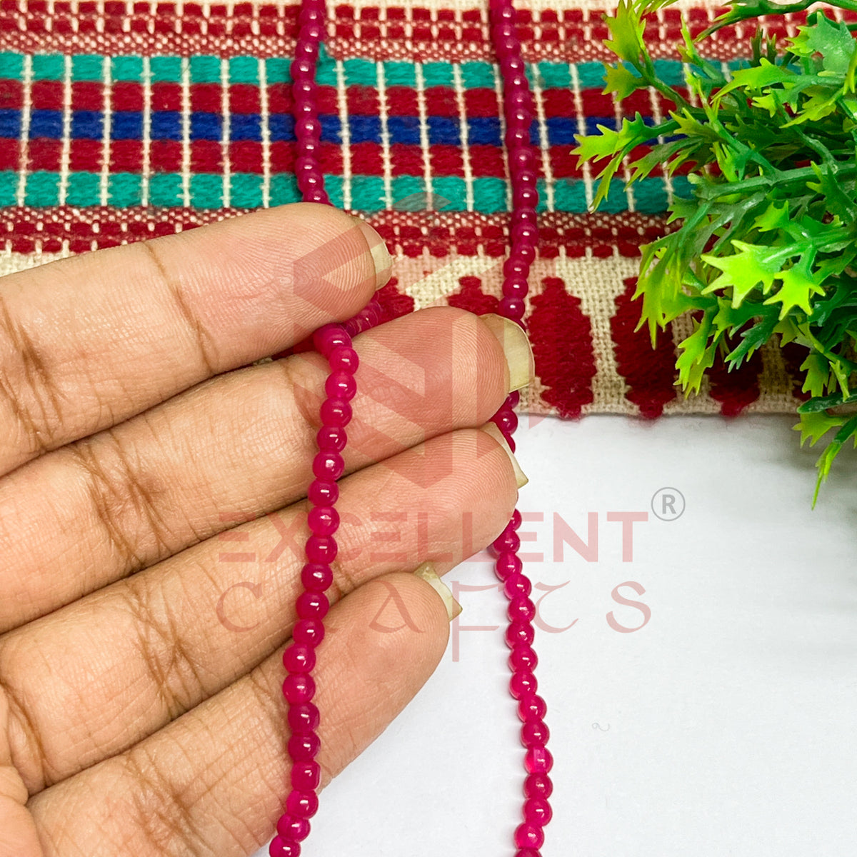3mm Round Glass Beads (200 pcs)