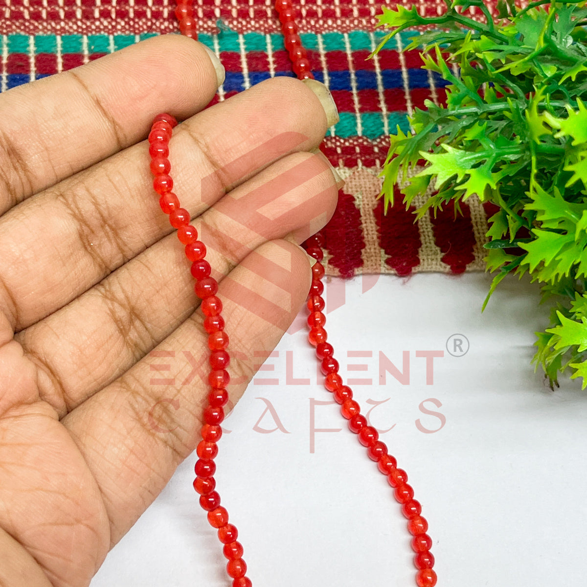 3mm Round Glass Beads (200 pcs)