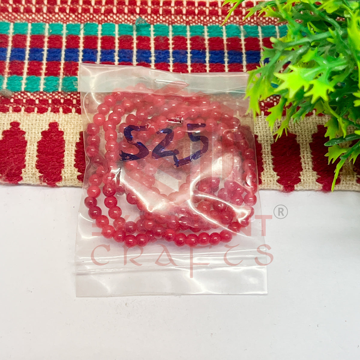 3mm Round Glass Beads (200 pcs)
