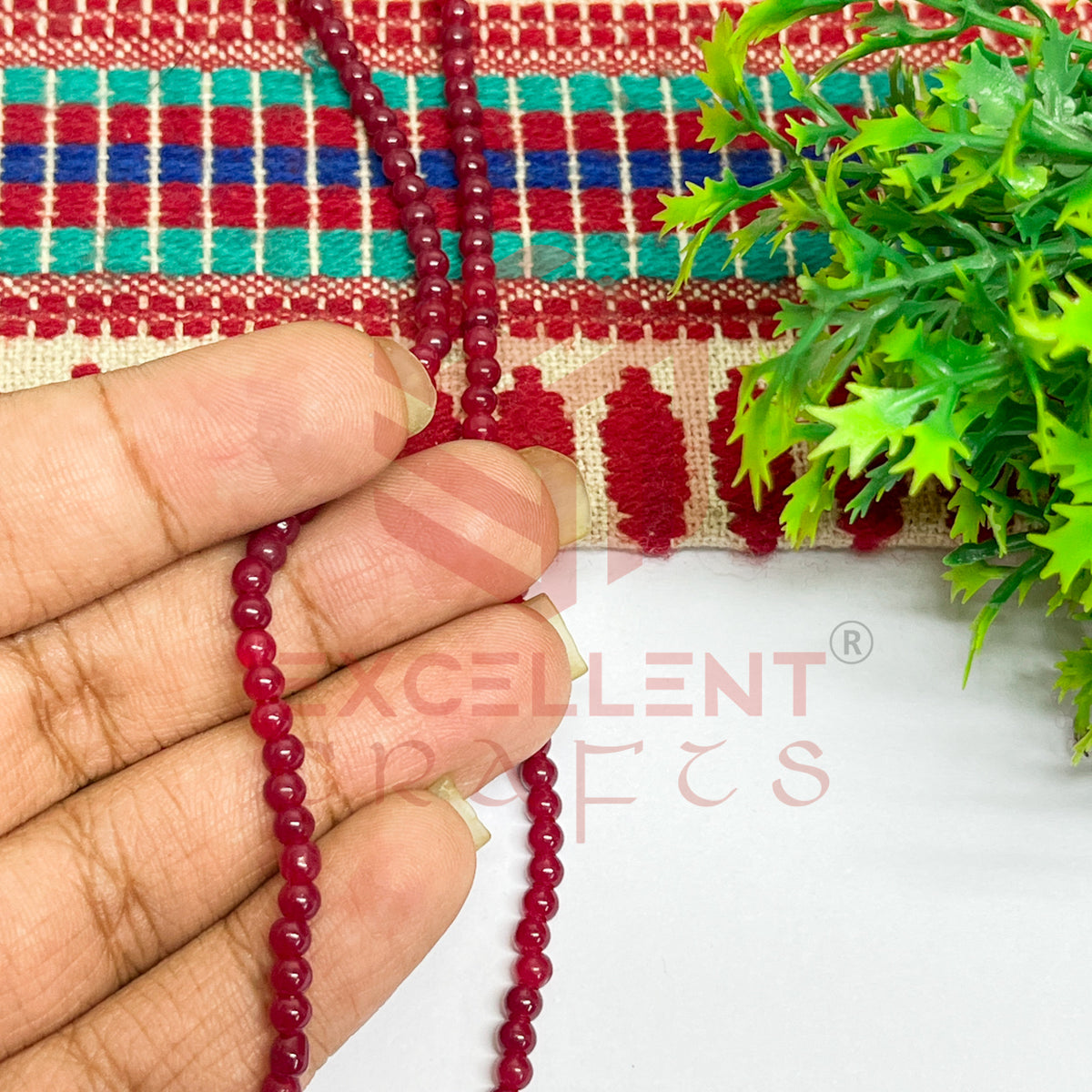 3mm Round Glass Beads (200 pcs)