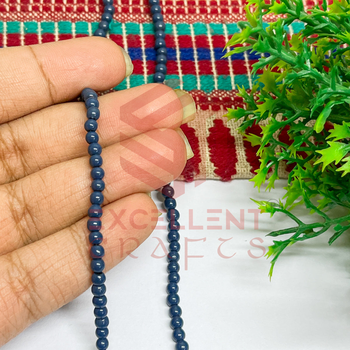 3mm Round Glass Beads (200 pcs)