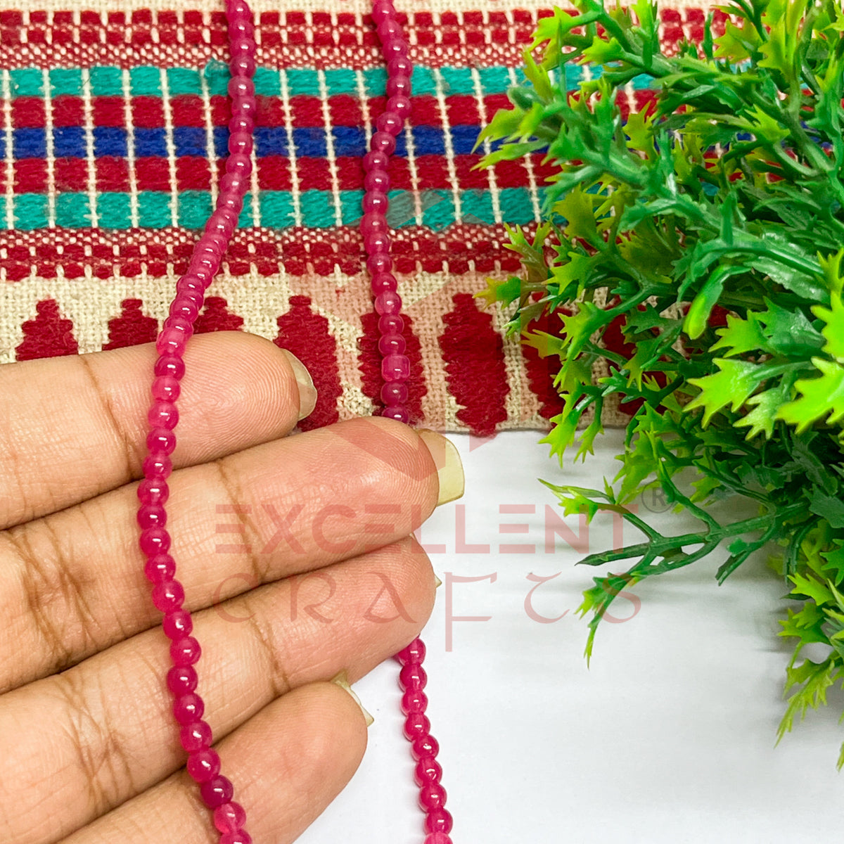 3mm Round Glass Beads (200 pcs)