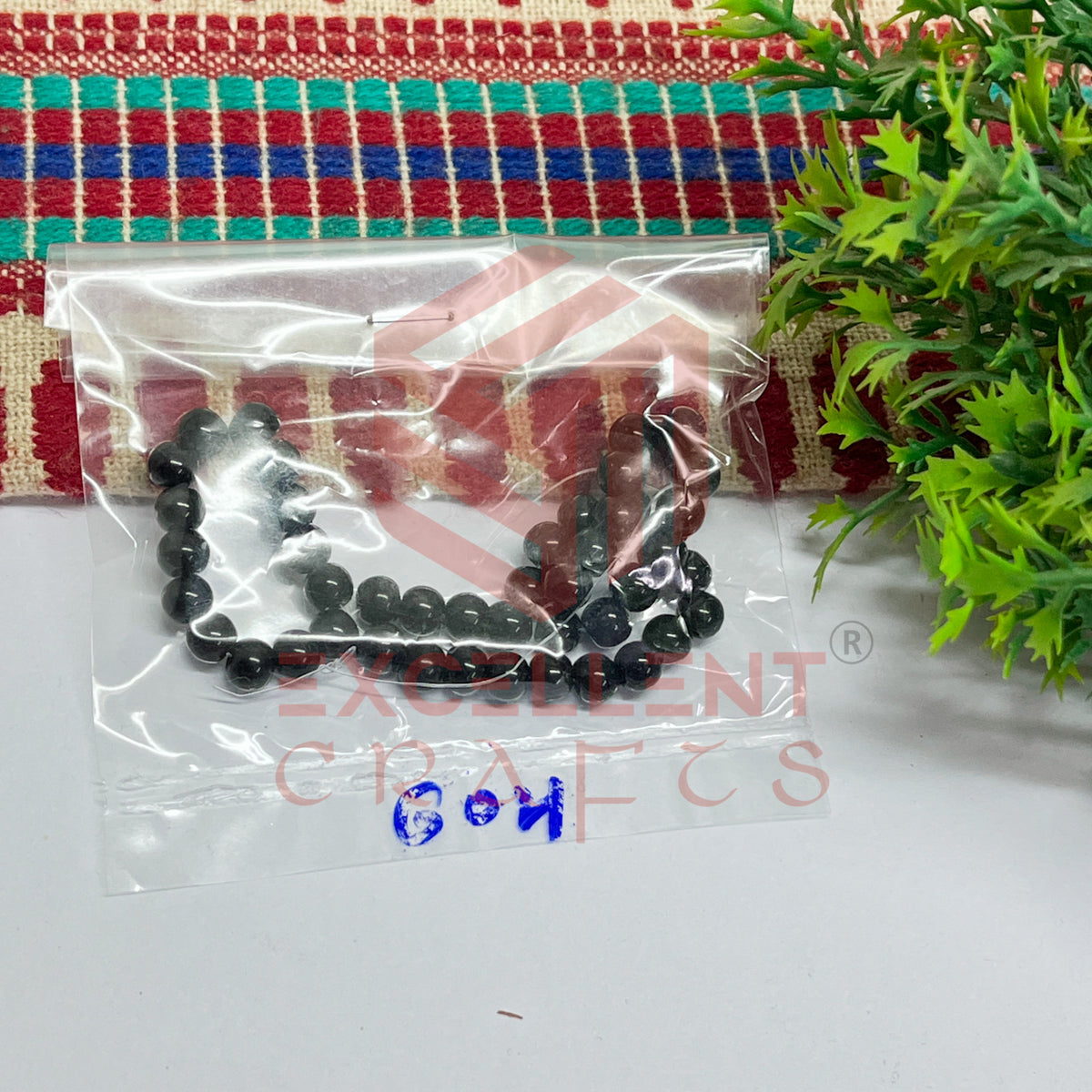 5mm Round Glass Beads (200 pcs)