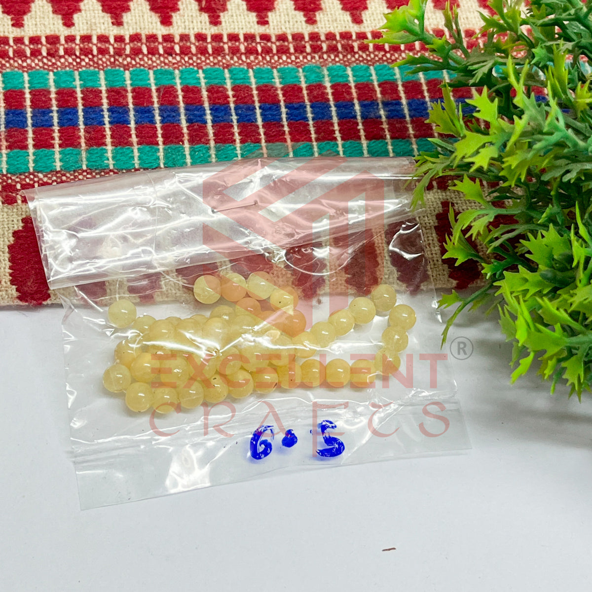 5mm Round Glass Beads (200 pcs)