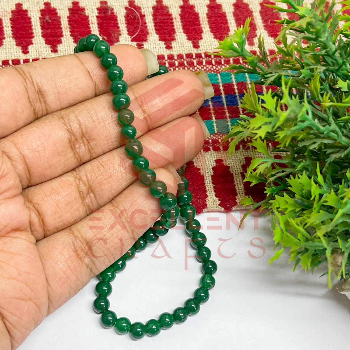 5mm Round Glass Beads (200 pcs)