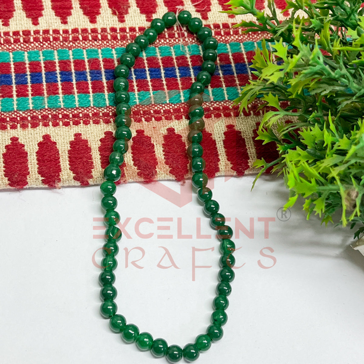 5mm Round Glass Beads (200 pcs)