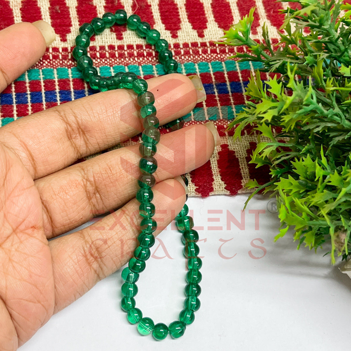 5mm Round Glass Beads (200 pcs)
