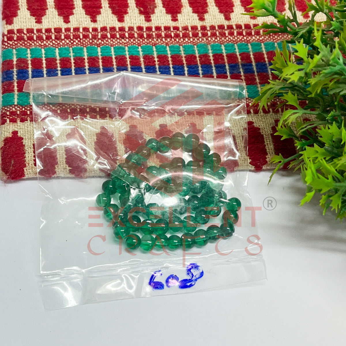 5mm Round Glass Beads (200 pcs)