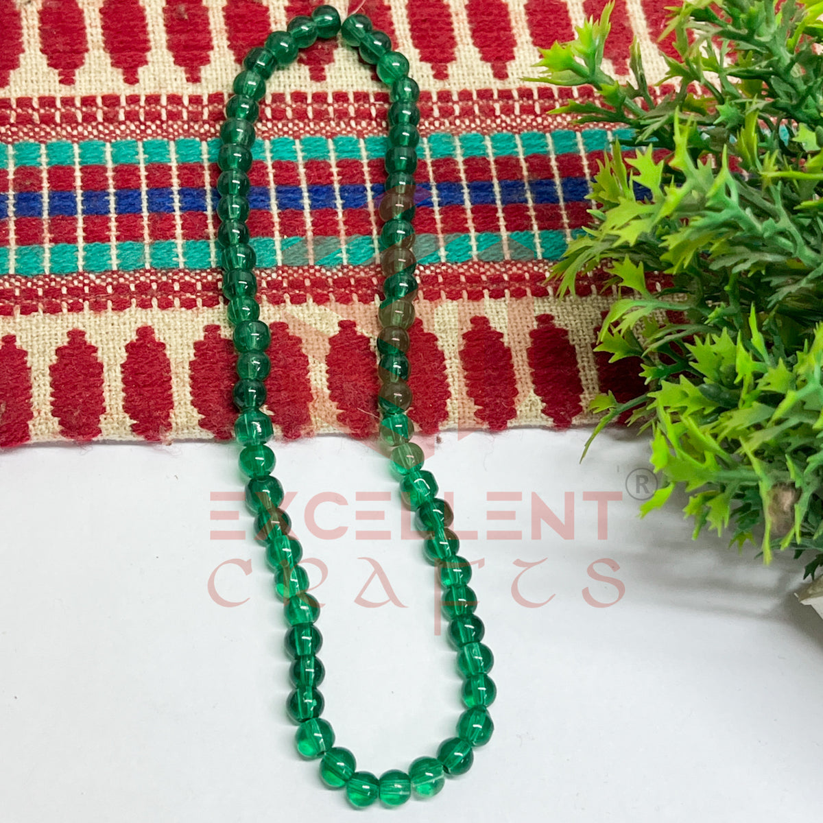 5mm Round Glass Beads (200 pcs)