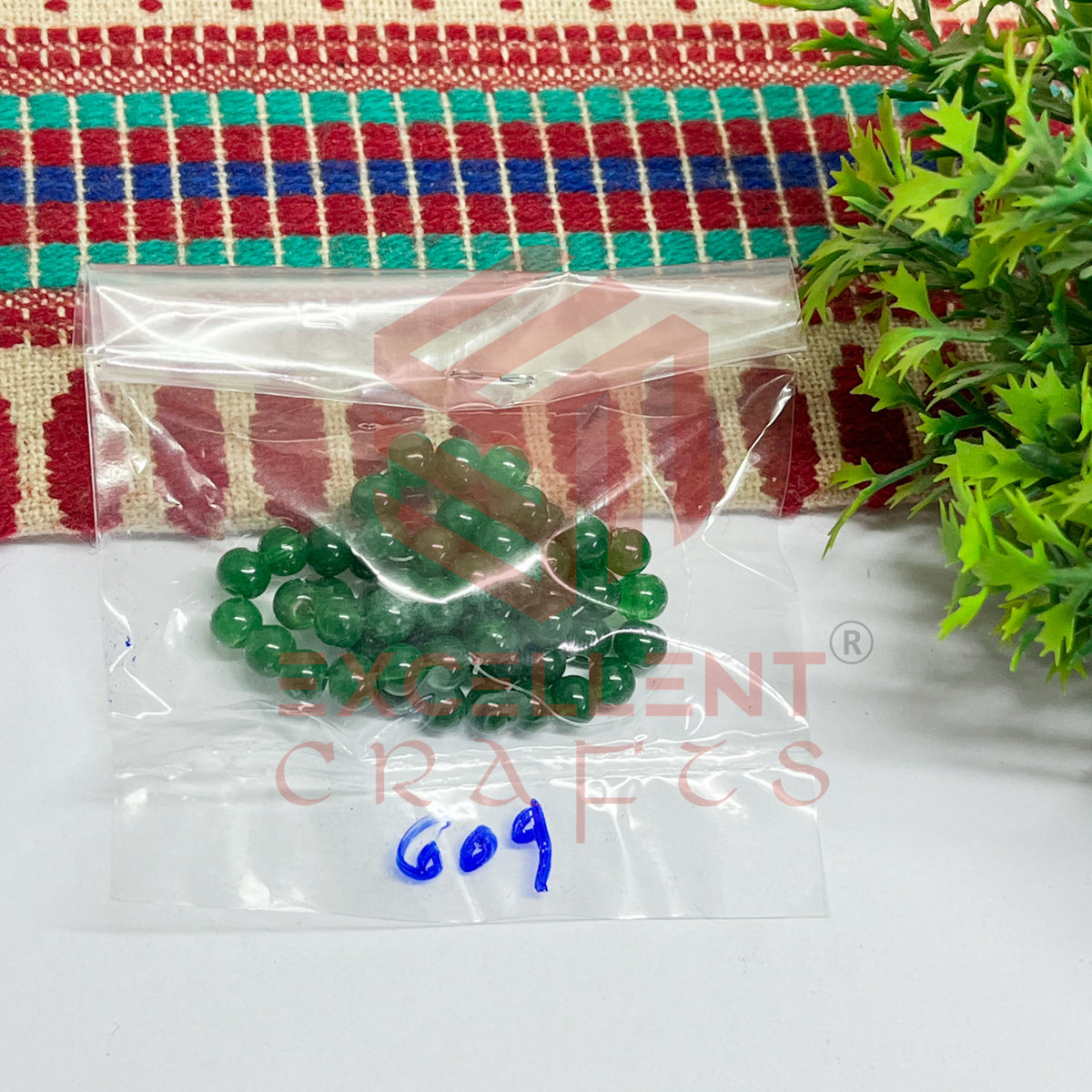 5mm Round Glass Beads (200 pcs)