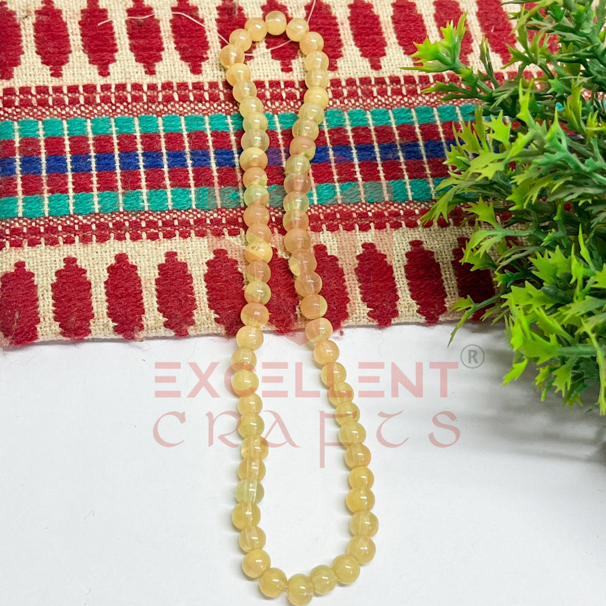 5mm Round Glass Beads (200 pcs)