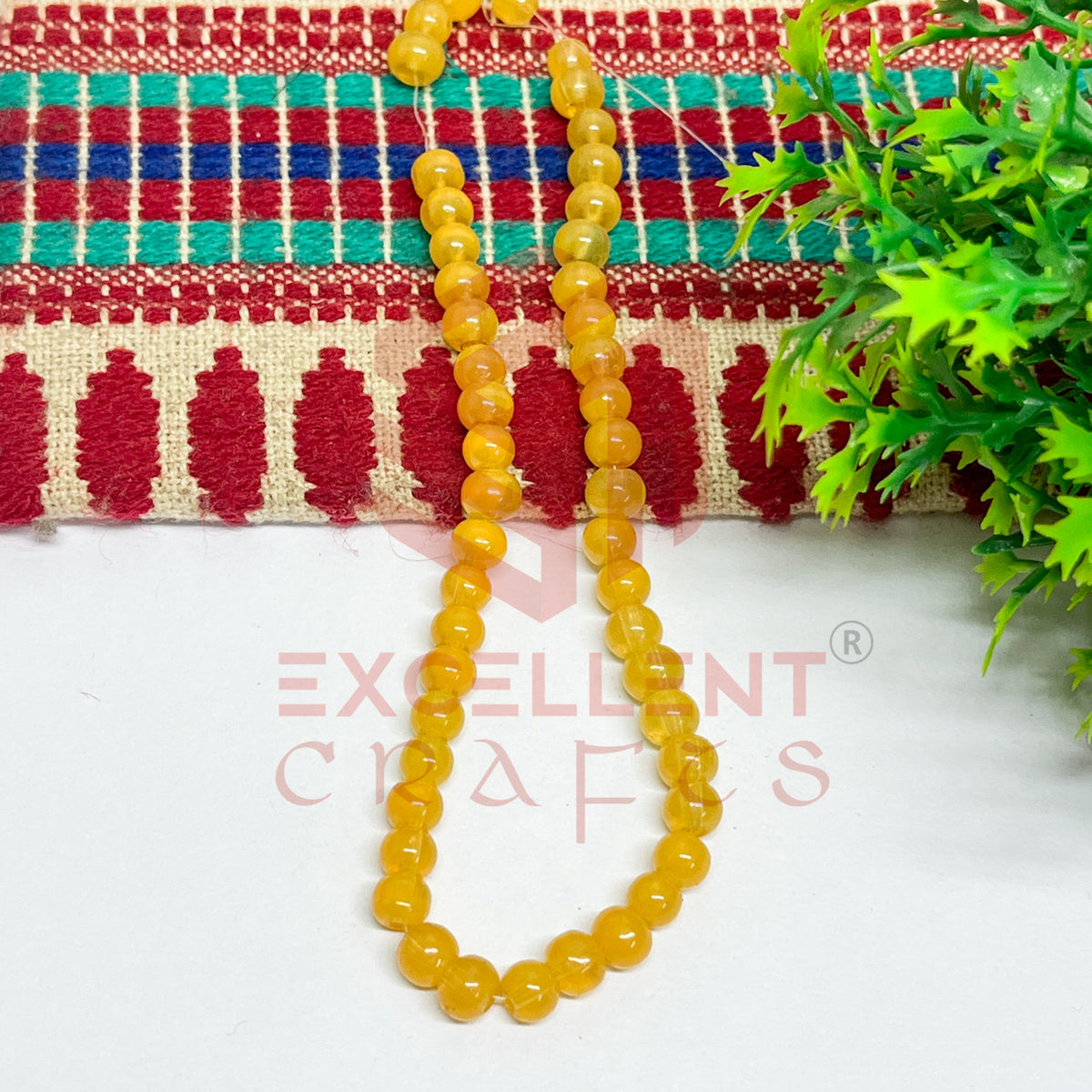 5mm Round Glass Beads (200 pcs)