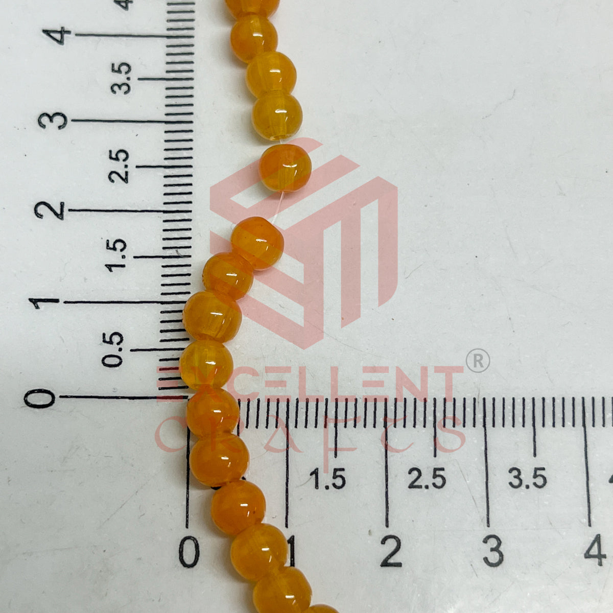 5mm Round Glass Beads (200 pcs)