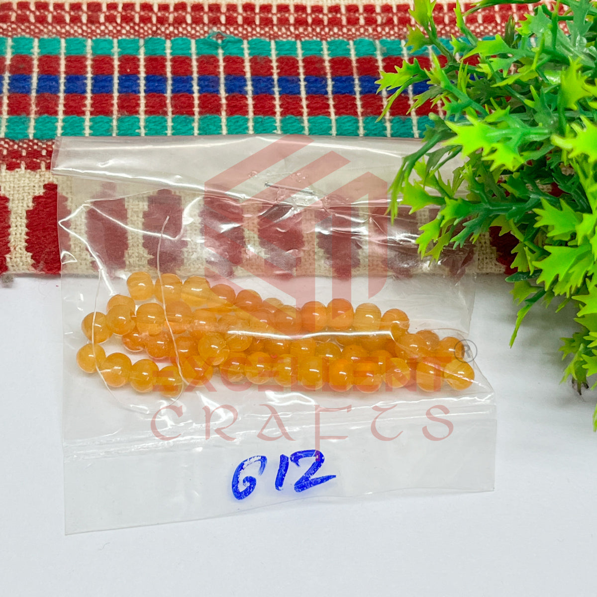 5mm Round Glass Beads (200 pcs)