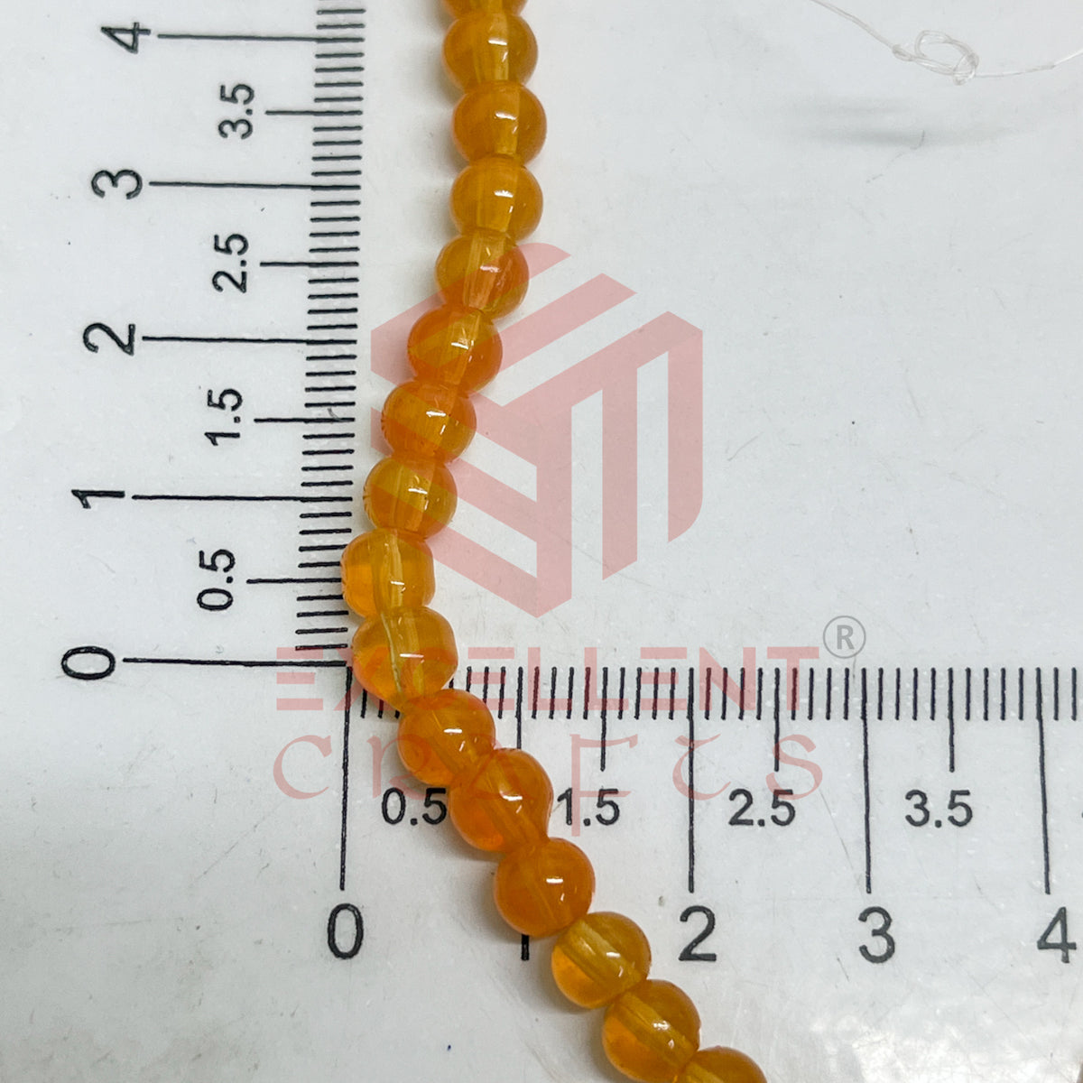 5mm Round Glass Beads (200 pcs)