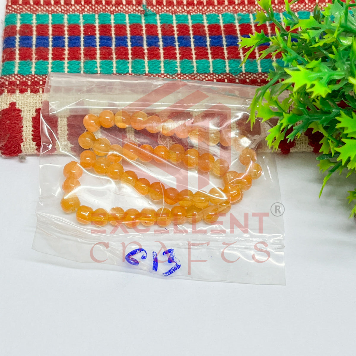 5mm Round Glass Beads (200 pcs)