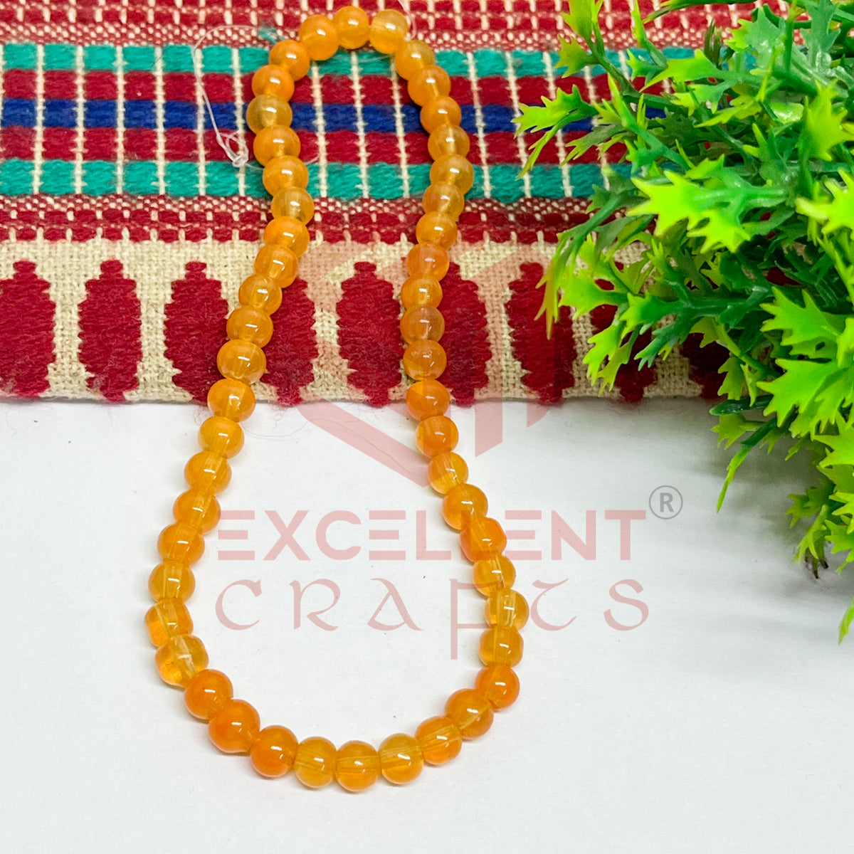 5mm Round Glass Beads (200 pcs)