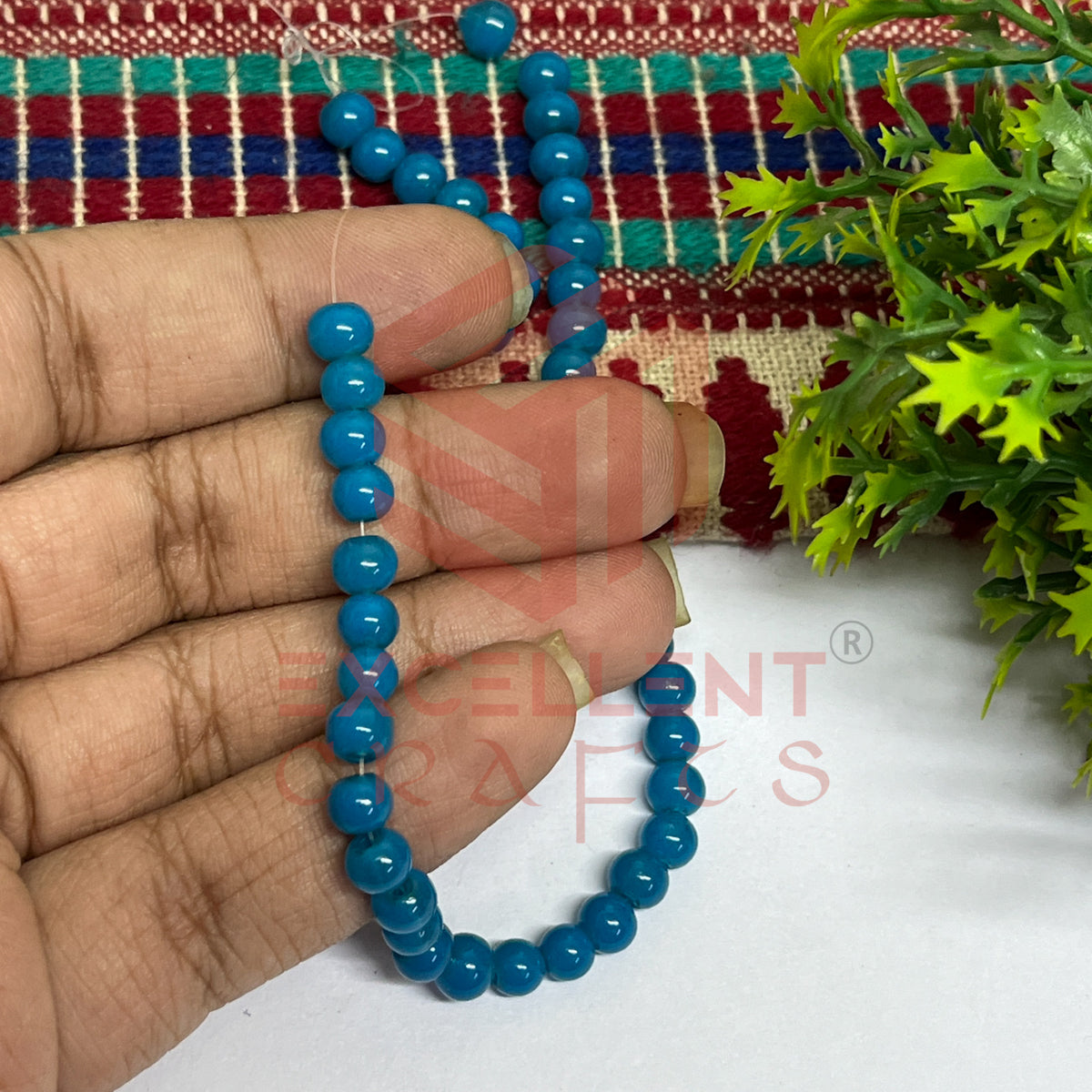 5mm Round Glass Beads (200 pcs)