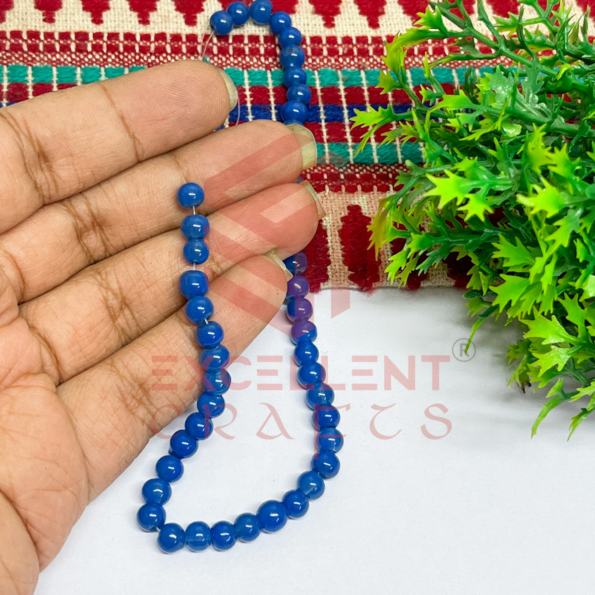5mm Round Glass Beads (200 pcs)