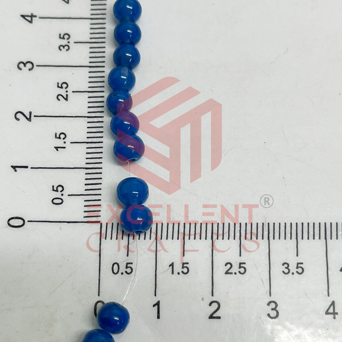 5mm Round Glass Beads (200 pcs)