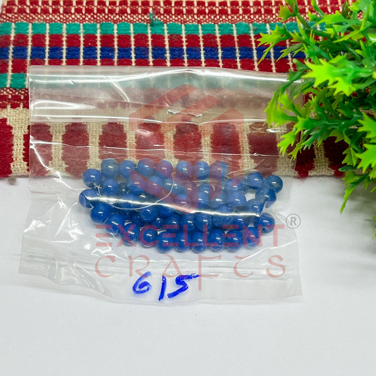 5mm Round Glass Beads (200 pcs)