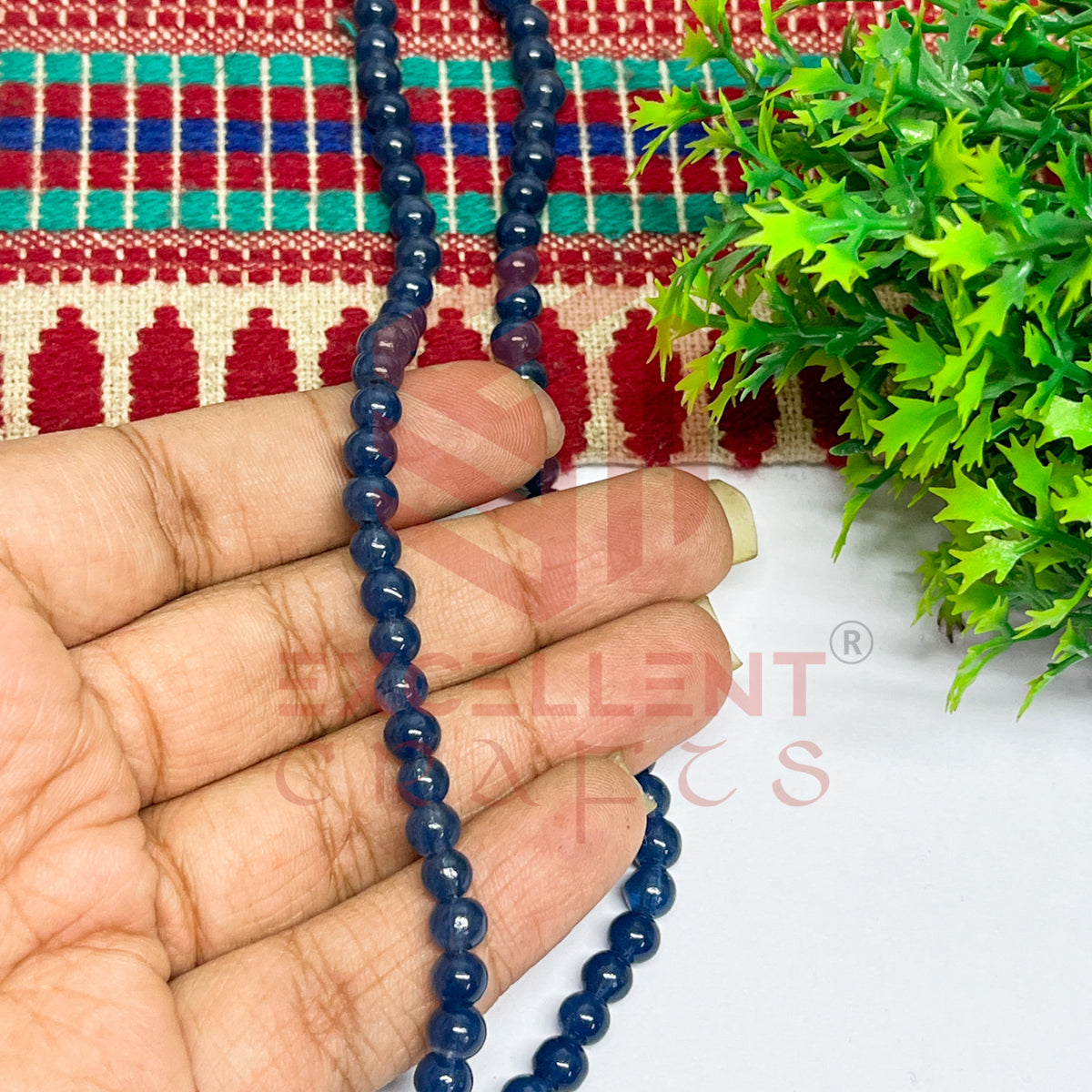 5mm Round Glass Beads (200 pcs)