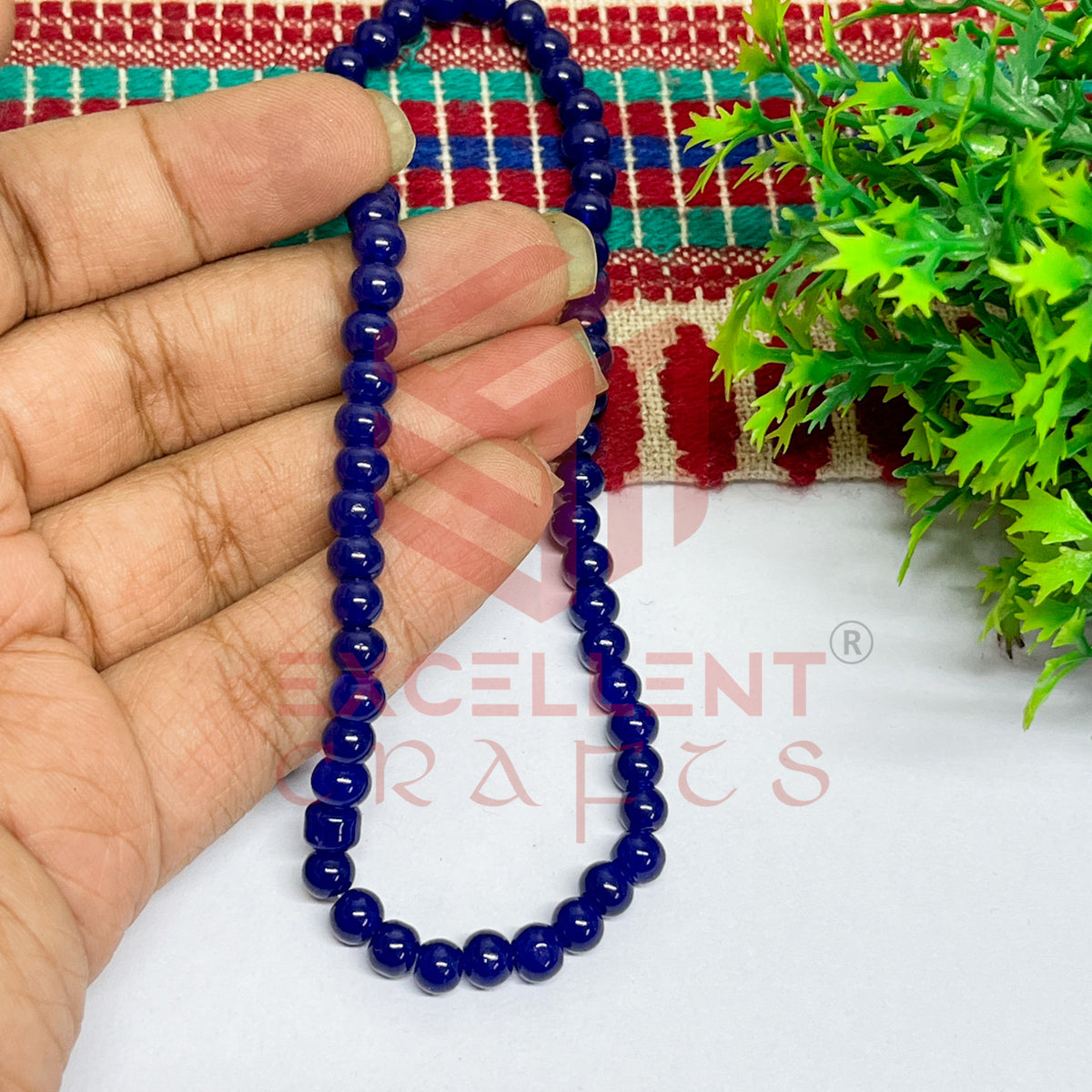 5mm Round Glass Beads (200 pcs)