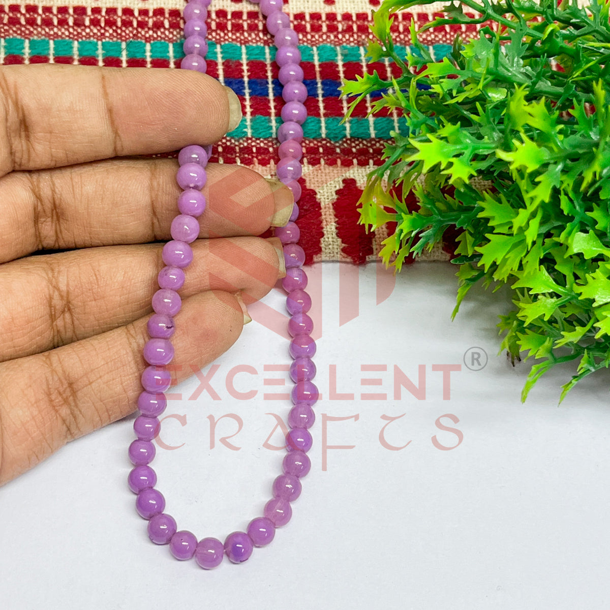 5mm Round Glass Beads (200 pcs)