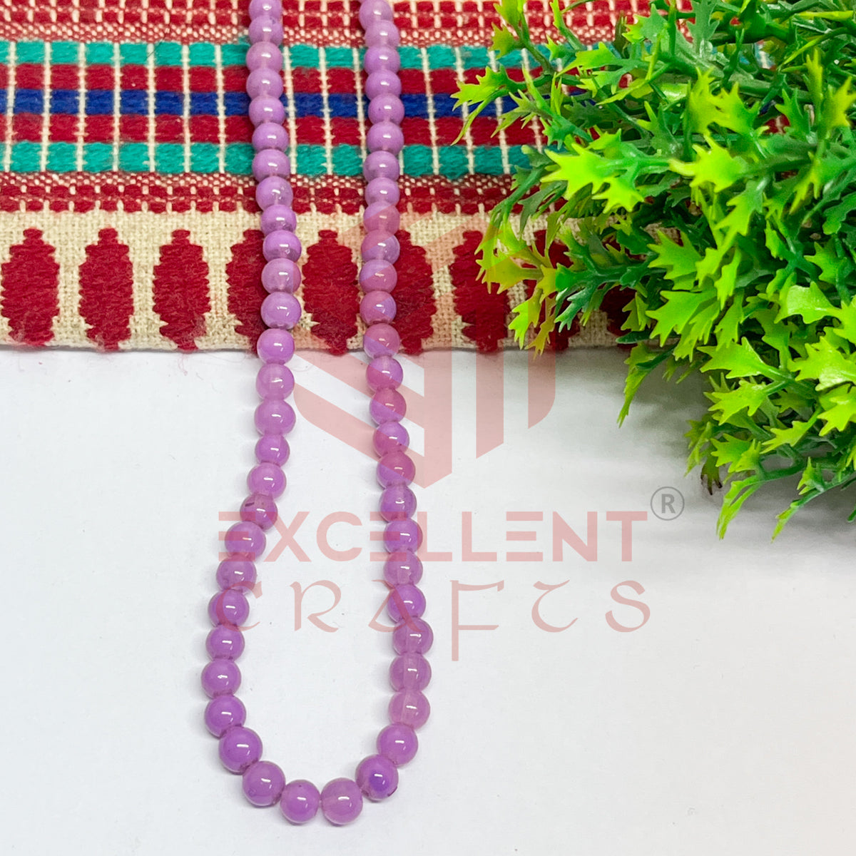 5mm Round Glass Beads (200 pcs)