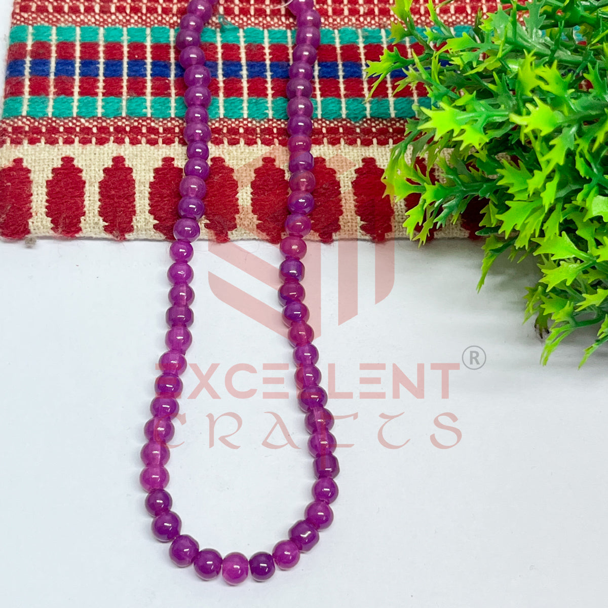 5mm Round Glass Beads (200 pcs)