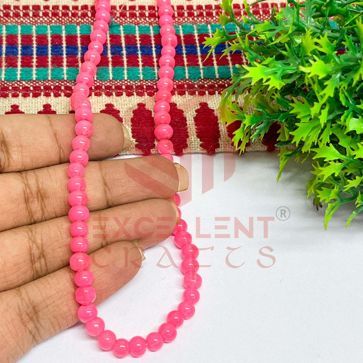 5mm Round Glass Beads (200 pcs)