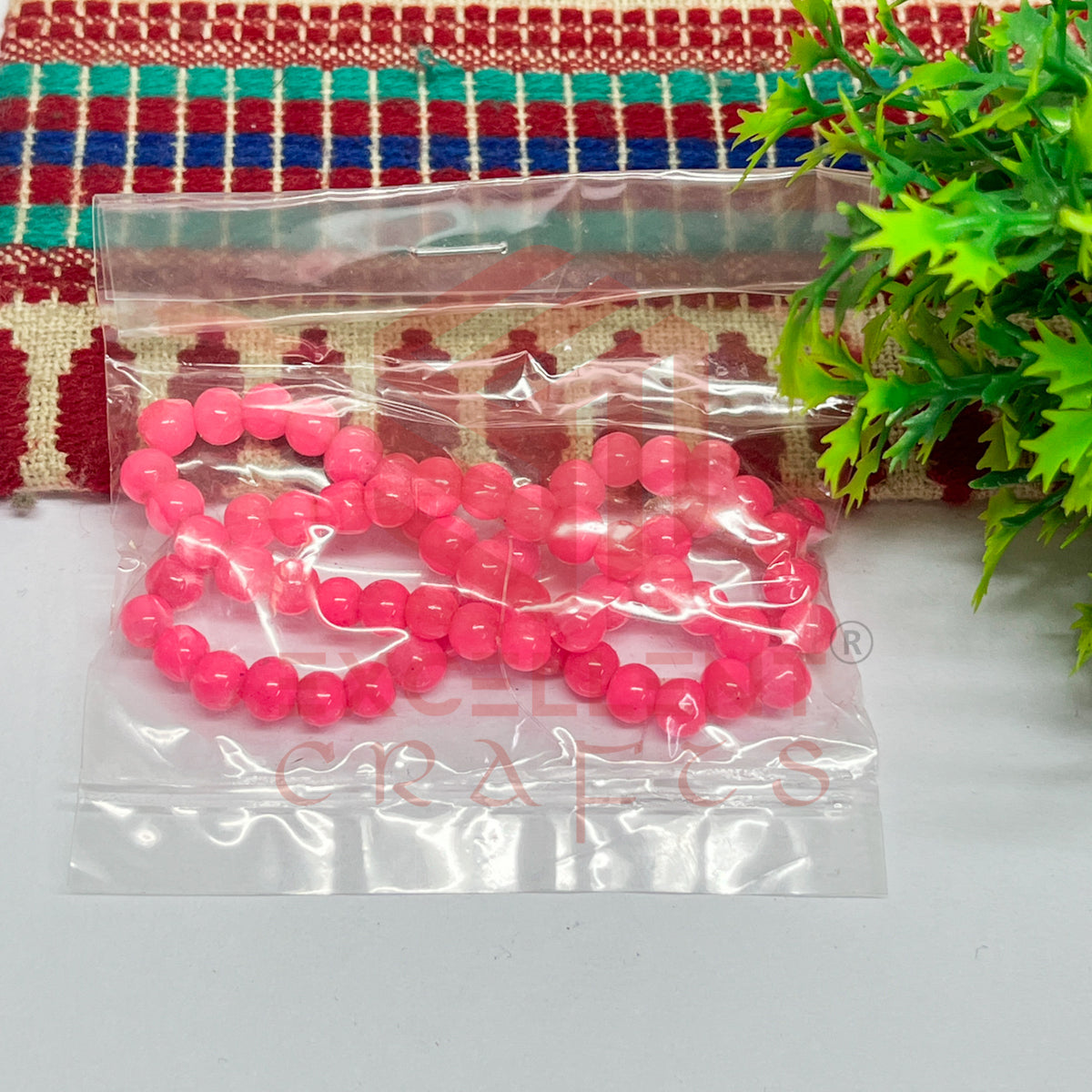 5mm Round Glass Beads (200 pcs)