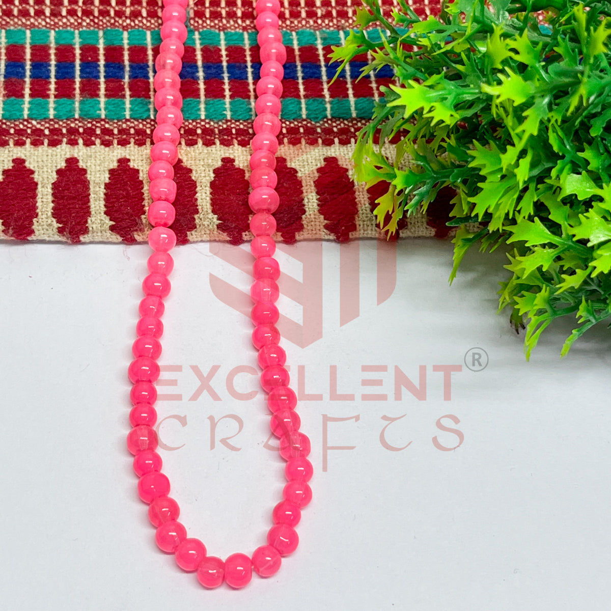 5mm Round Glass Beads (200 pcs)