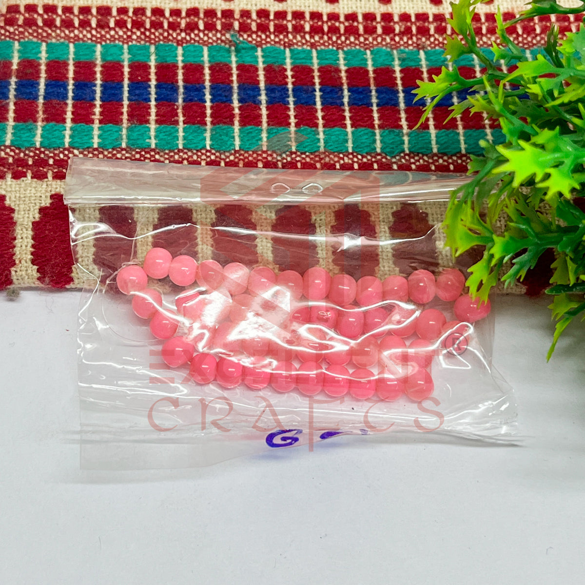 5mm Round Glass Beads (200 pcs)