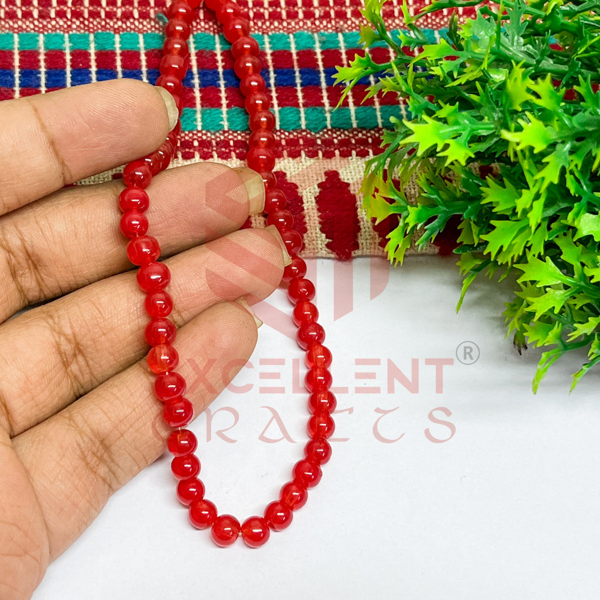 5mm Round Glass Beads (200 pcs)