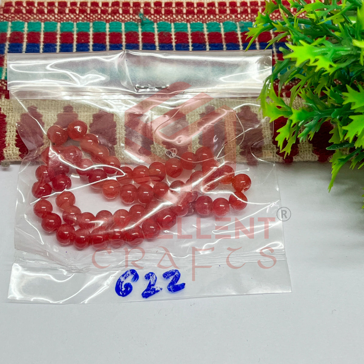 5mm Round Glass Beads (200 pcs)