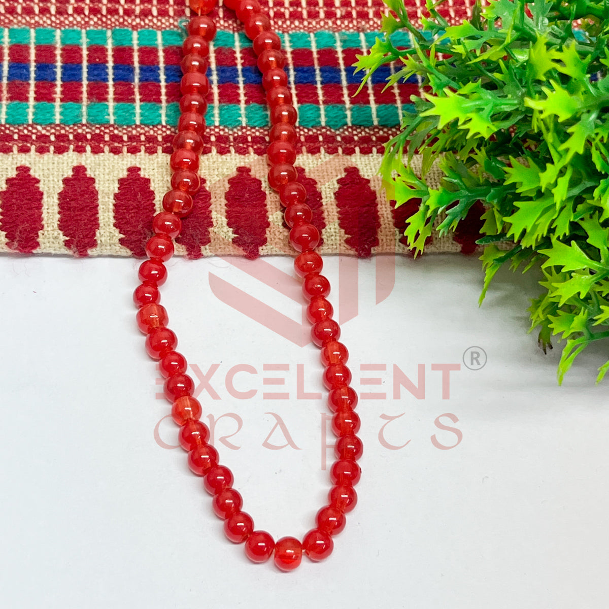 5mm Round Glass Beads (200 pcs)