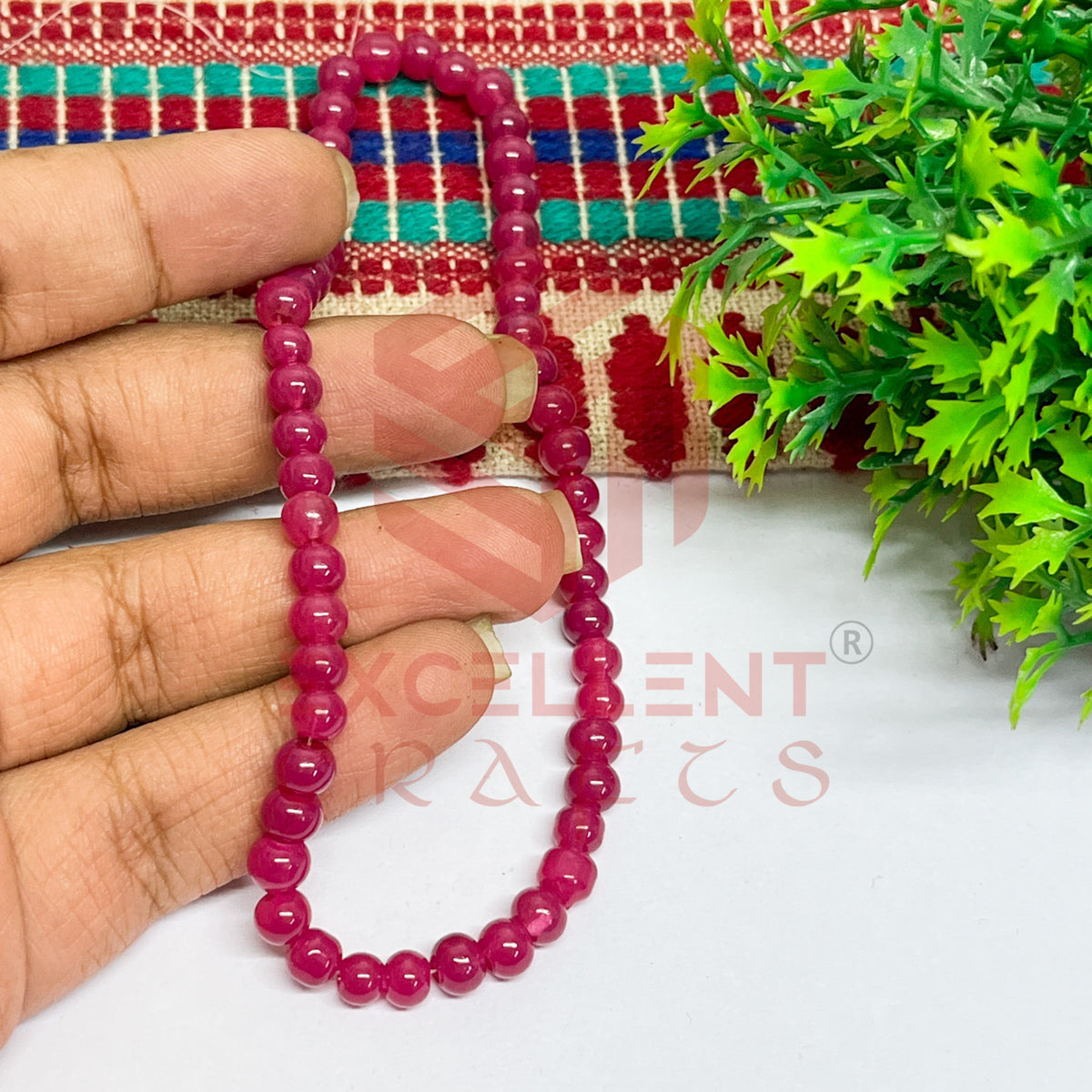 5mm Round Glass Beads (200 pcs)