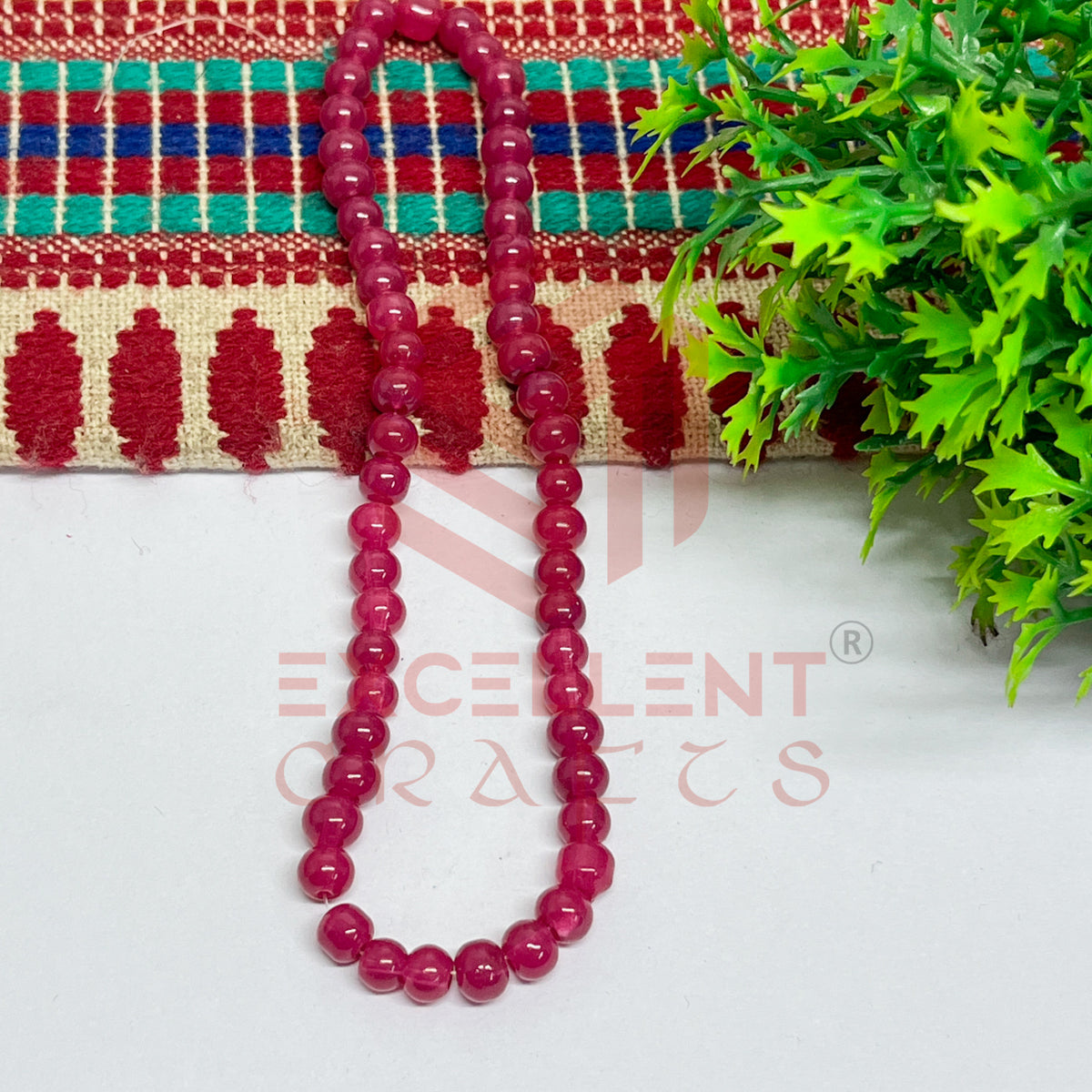 5mm Round Glass Beads (200 pcs)