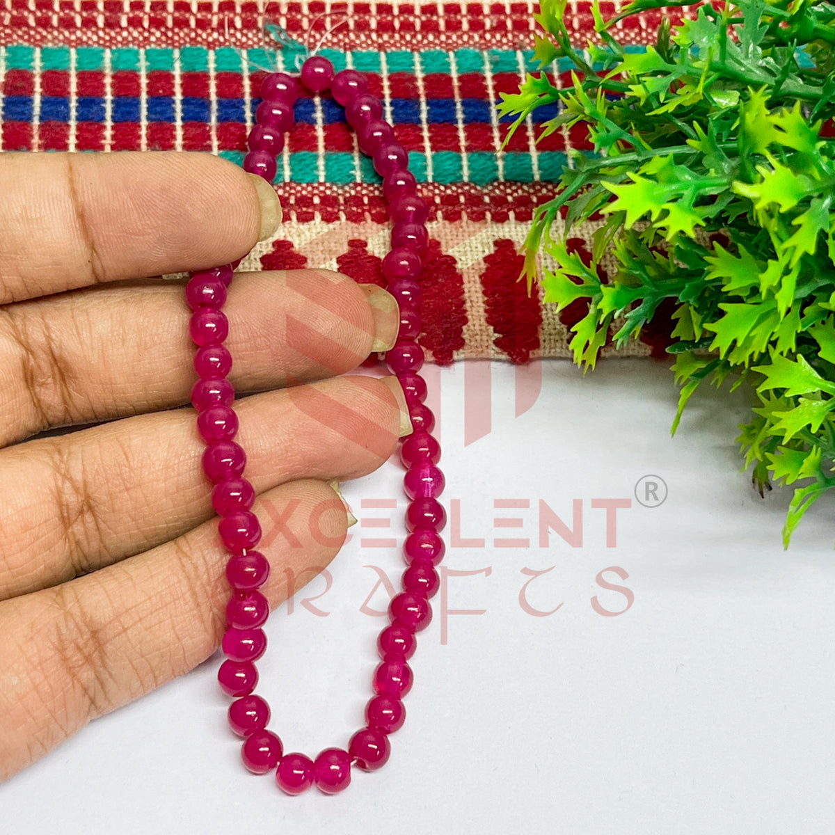 5mm Round Glass Beads (200 pcs)