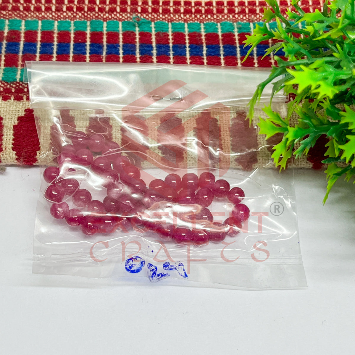 5mm Round Glass Beads (200 pcs)