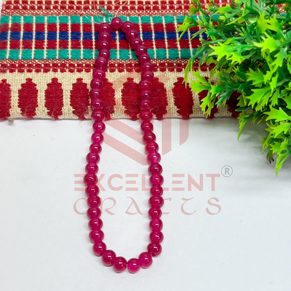 5mm Round Glass Beads (200 pcs)