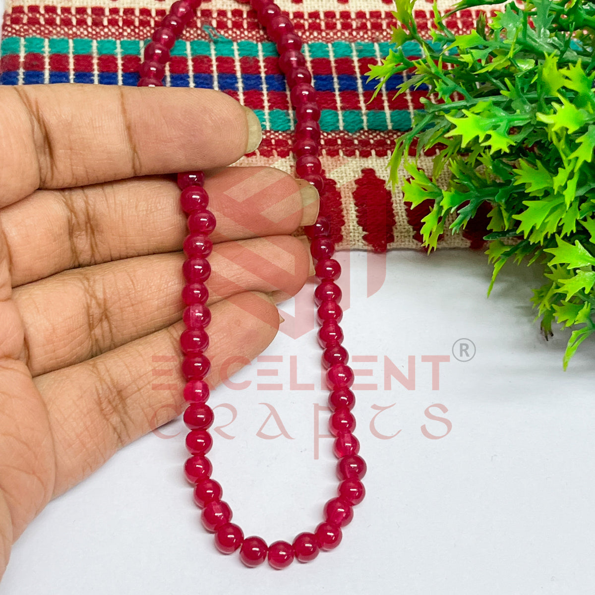 5mm Round Glass Beads (200 pcs)
